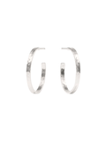 JULIE VOS | Crescent Hoop - Silver