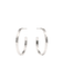 JULIE VOS | Crescent Hoop - Silver