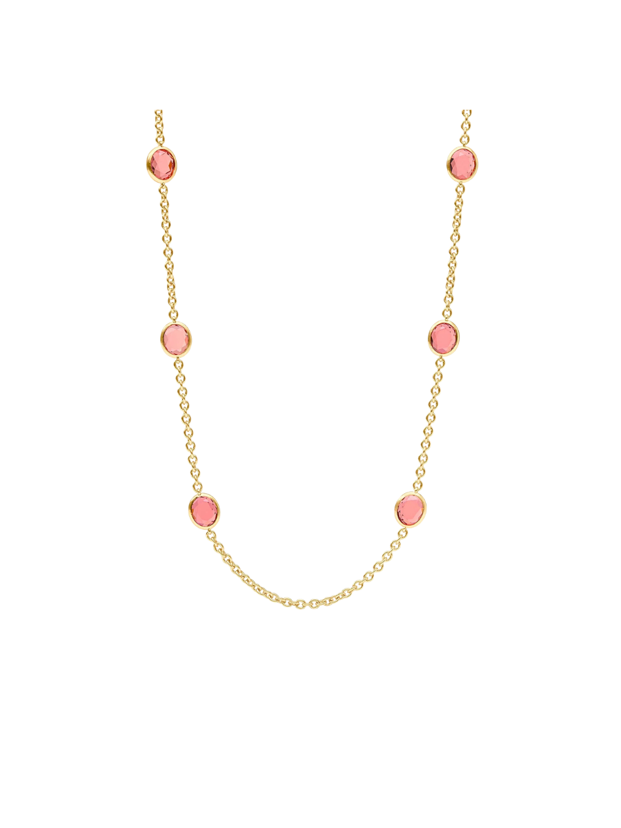 JULIE VOS | Laguna Stone Station Necklace - Melon
