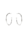 JULIE VOS | Bamboo Hoop - Silver