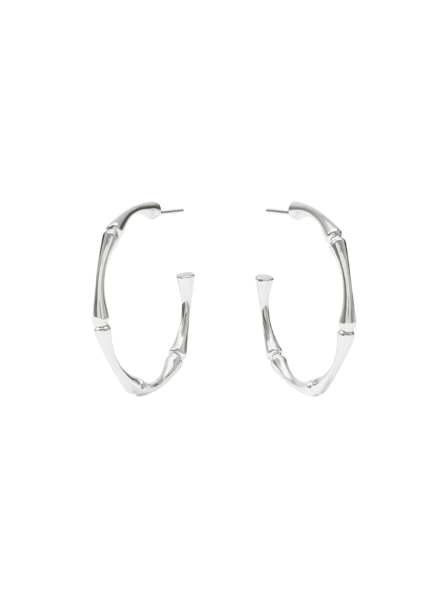 JULIE VOS | Bamboo Hoop - Silver