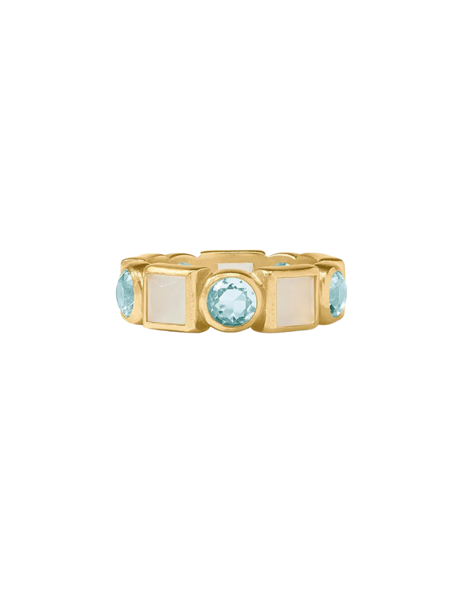 JULIE VOS | Jolie Ring - Aquamarine Blue