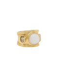 JULIE VOS | Portofino Stone Ring - White Jade