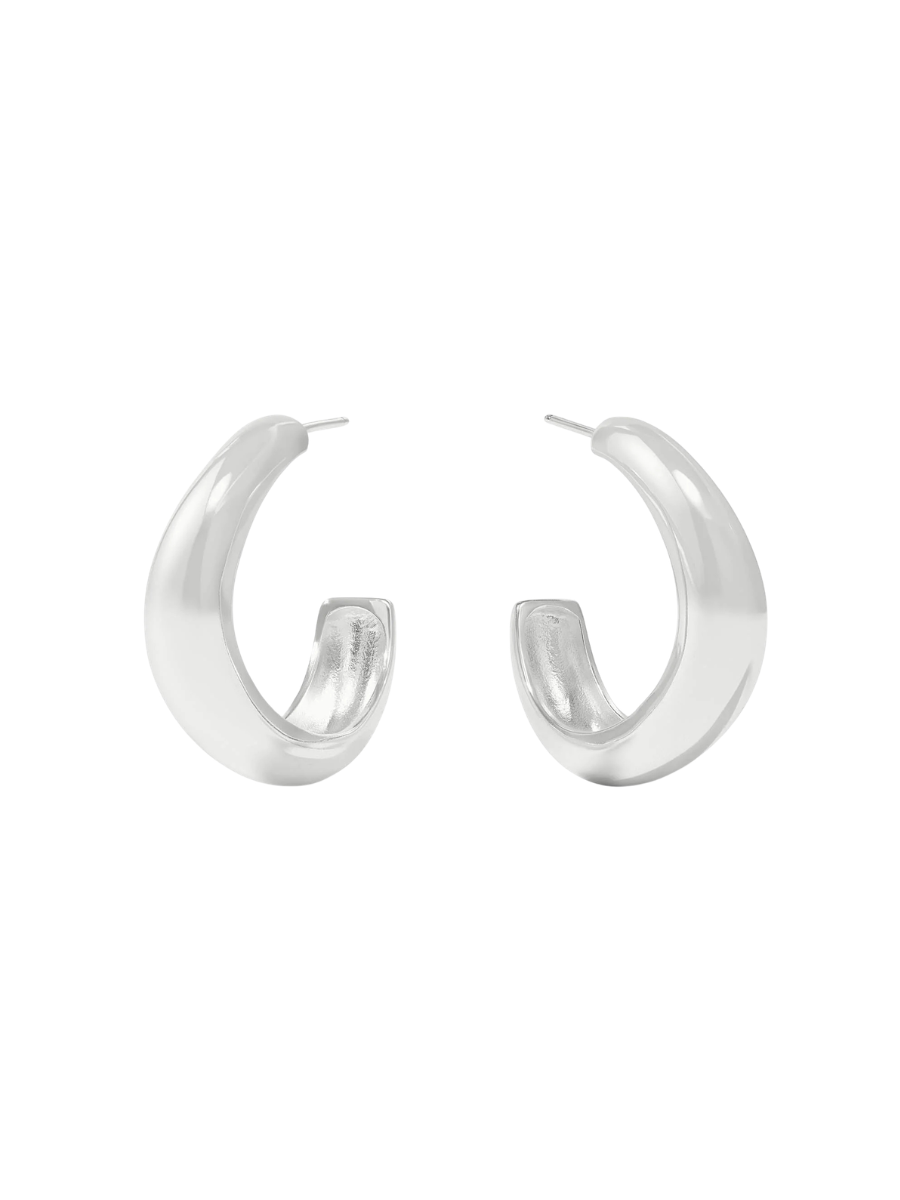 JULIE VOS | Wave Hoop - Silver
