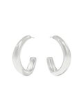 JULIE VOS | Wave Hoop - Silver