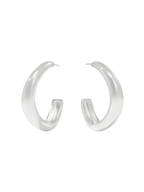JULIE VOS | Wave Hoop - Silver