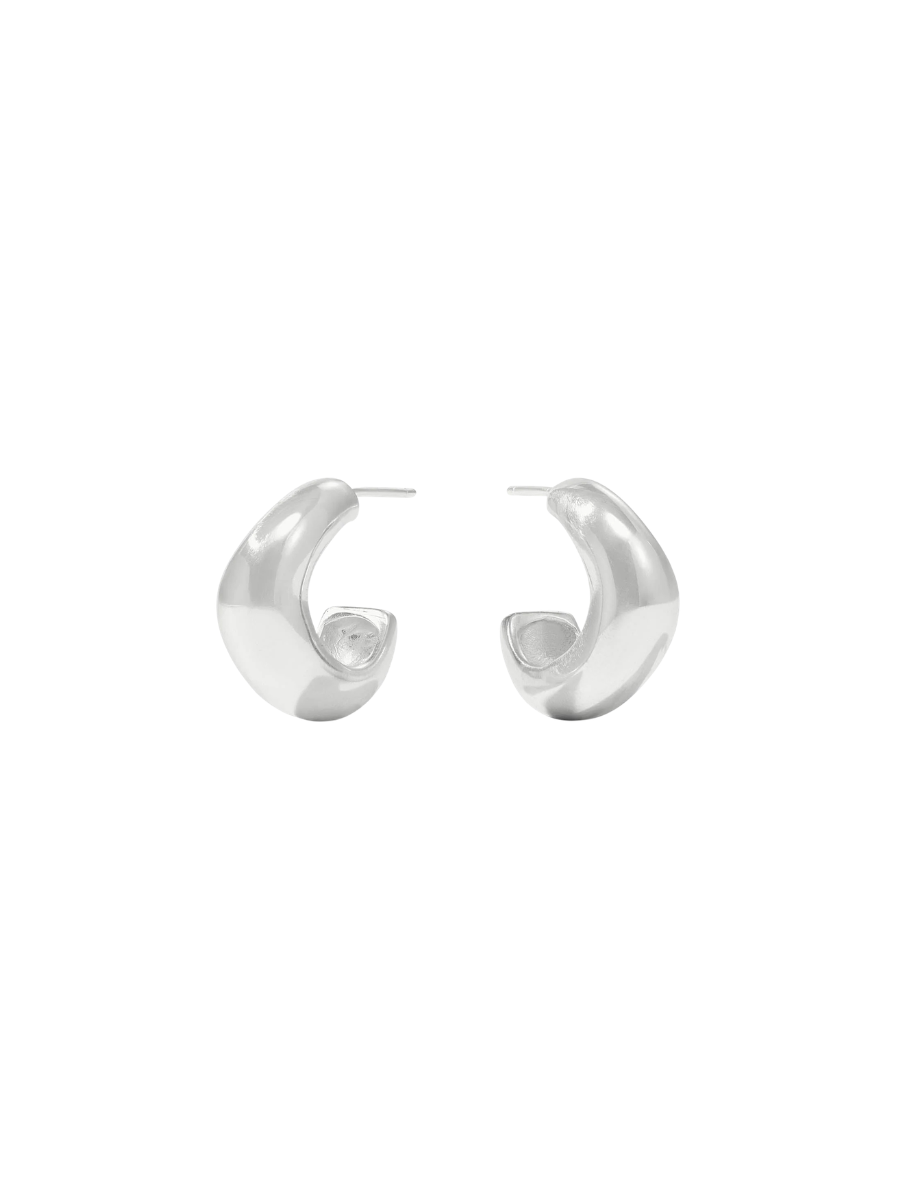 JULIE VOS | Wave Hoop - Silver