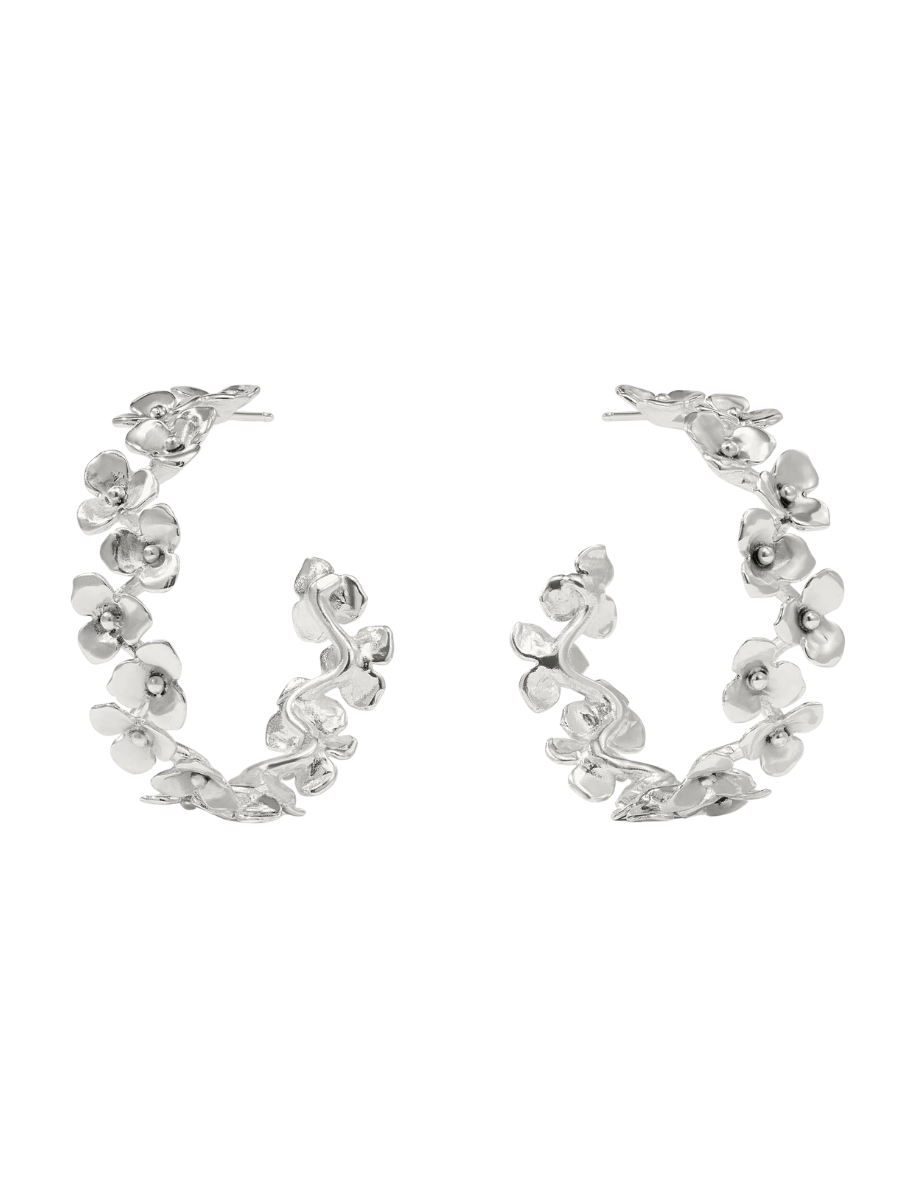 JULIE VOS | Bloom Hoop - Silver