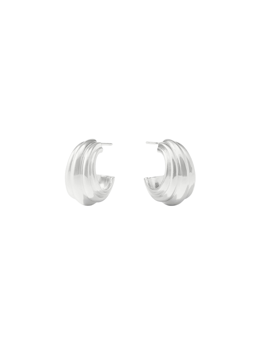 JULIE VOS | Portofino Statement Hoop - Silver