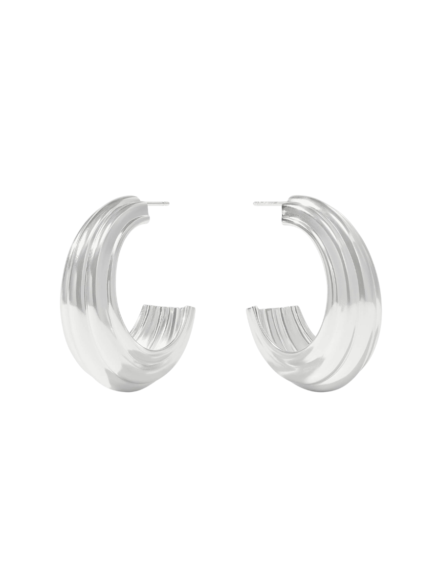 JULIE VOS | Portofino Statement Hoop - Silver