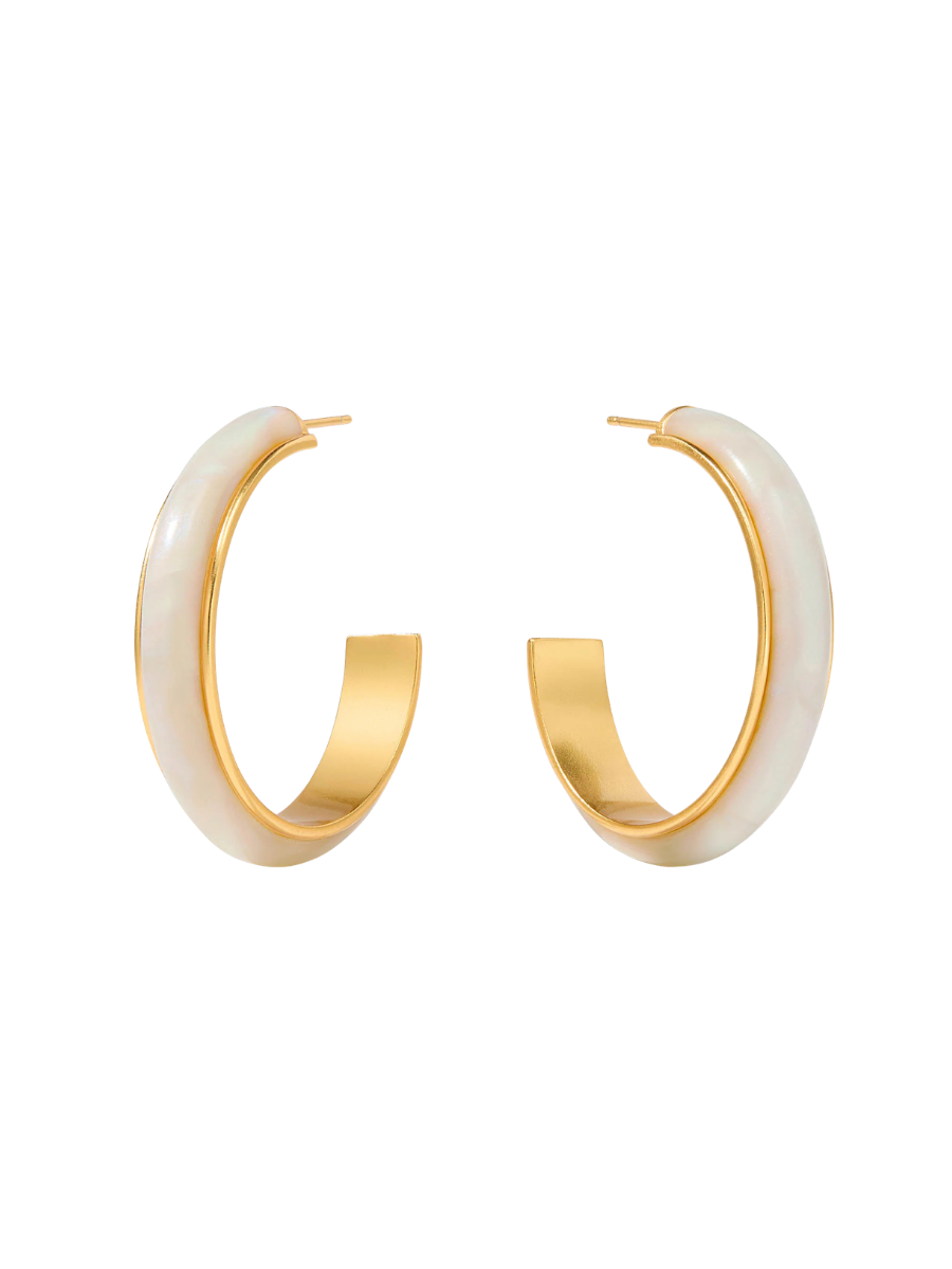 JULIE VOS | Carnaby Hoop - Alabaster