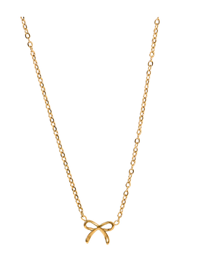 LINNY CO Sadie Necklace Gold Women's Necklace Bow Accessory Jewelry Gift Boutique Jincy's