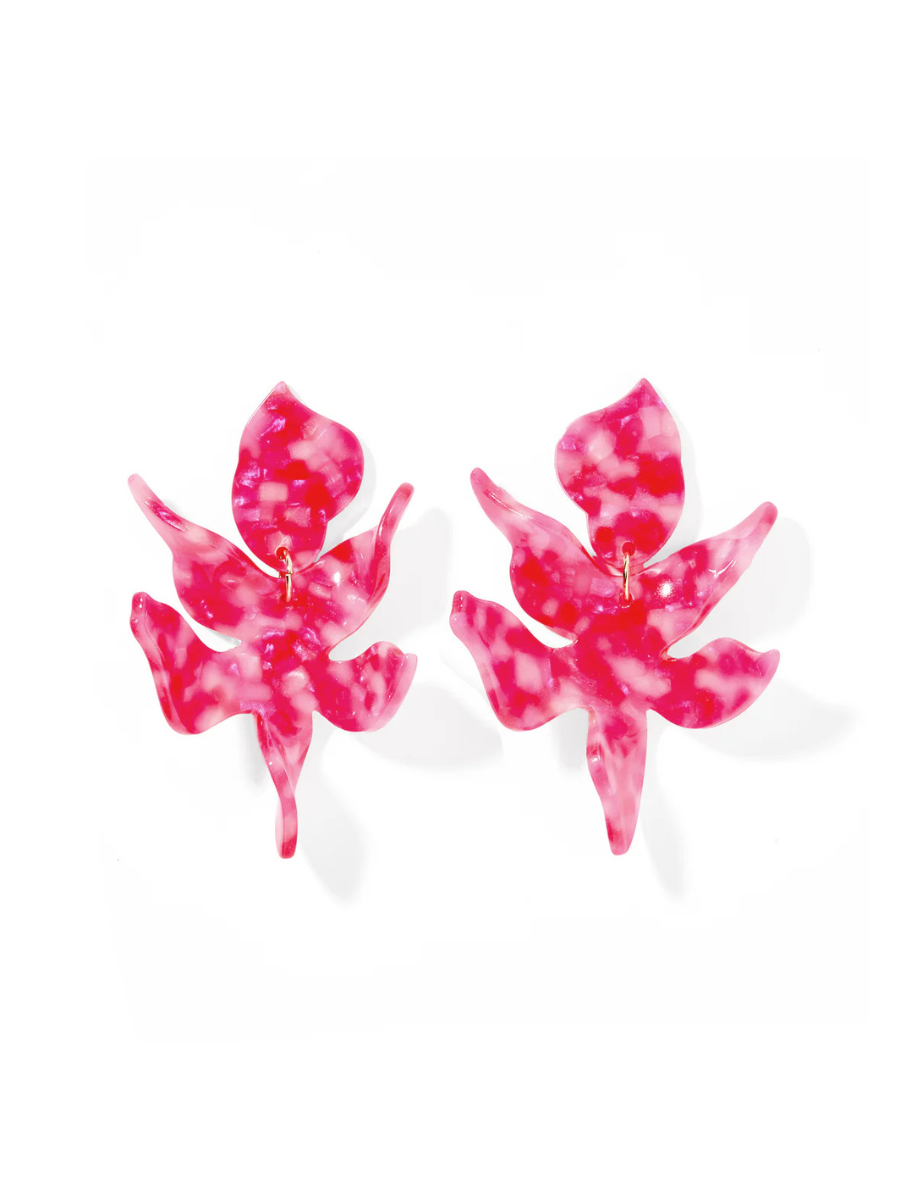 LINNY CO | Flora Earrings - Pink Party Punch