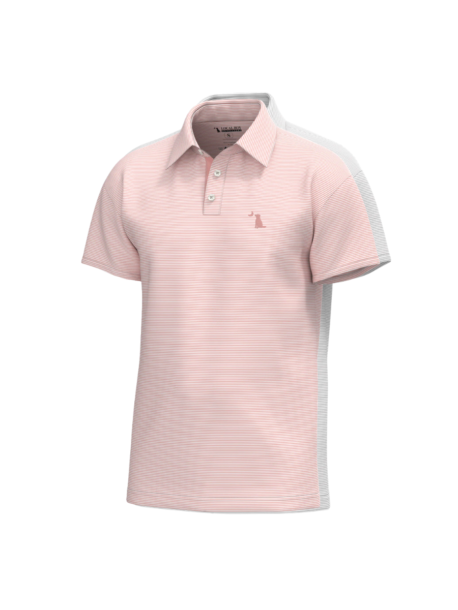 Local Boy | YOUTH Palms Polo - Sorbet/White