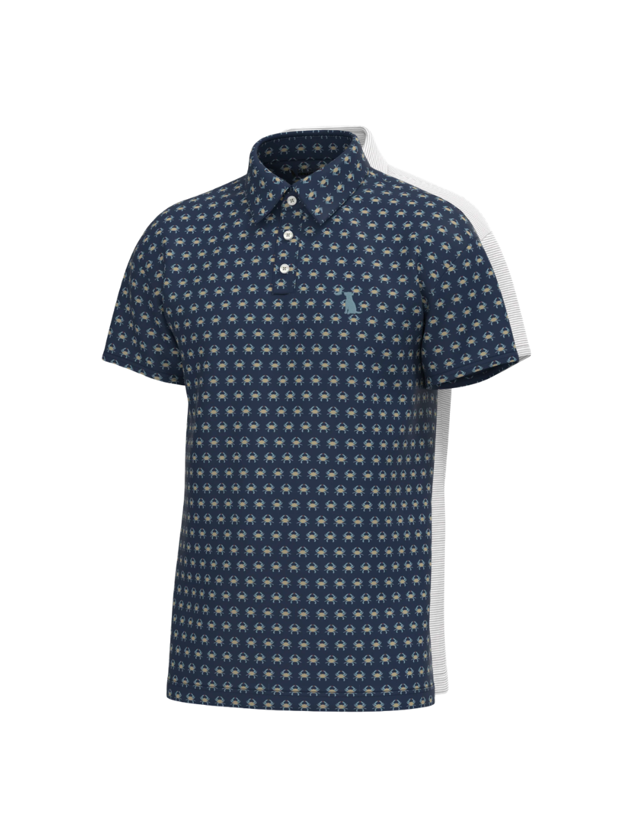 Local Boy | YOUTH Dirty Myrtle Polo - Blue Crab