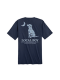 Local Boy | Distressed LCF Cobalt Dog & Moon Tee