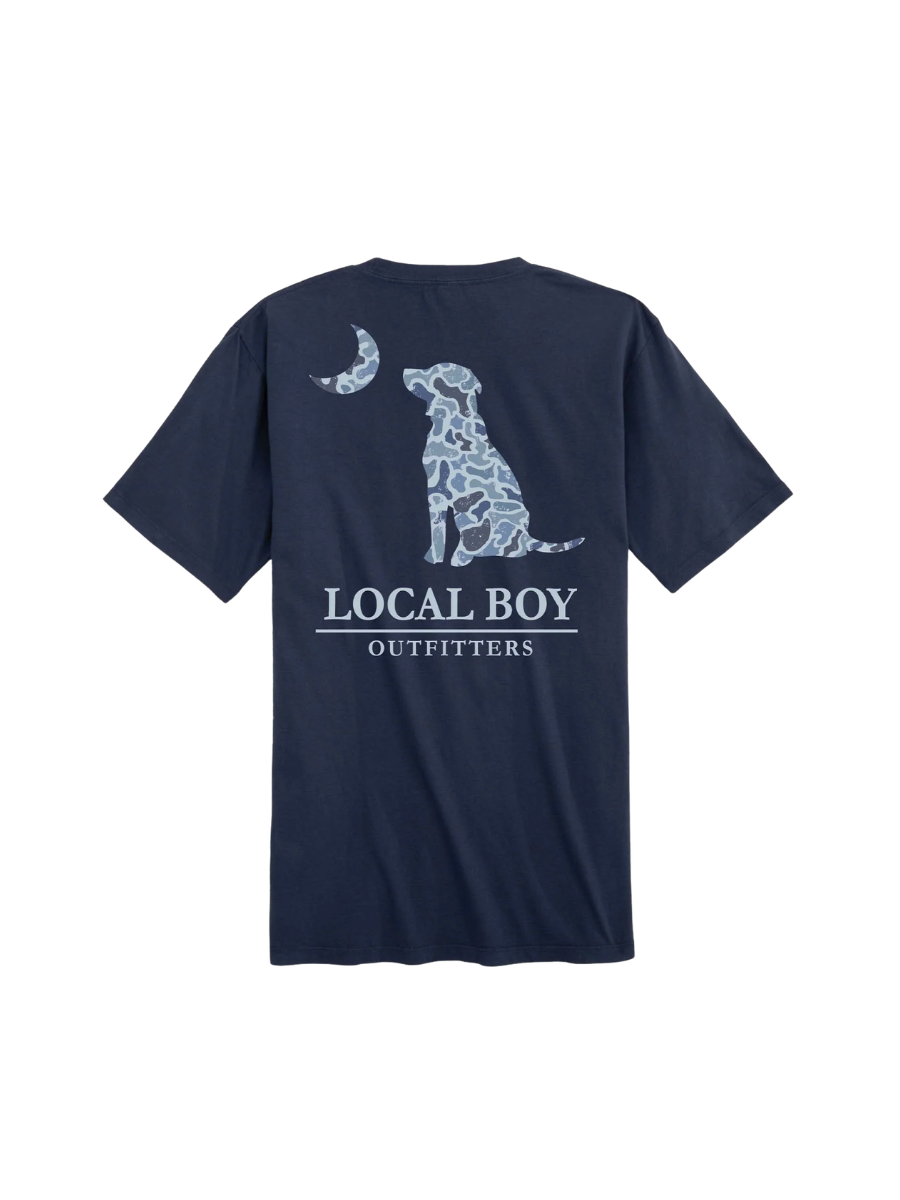 Local Boy | Distressed LCF Cobalt Dog & Moon Tee
