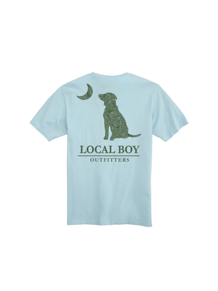 Local Boy | Par 3 Dog & Moon Tee - Chambray