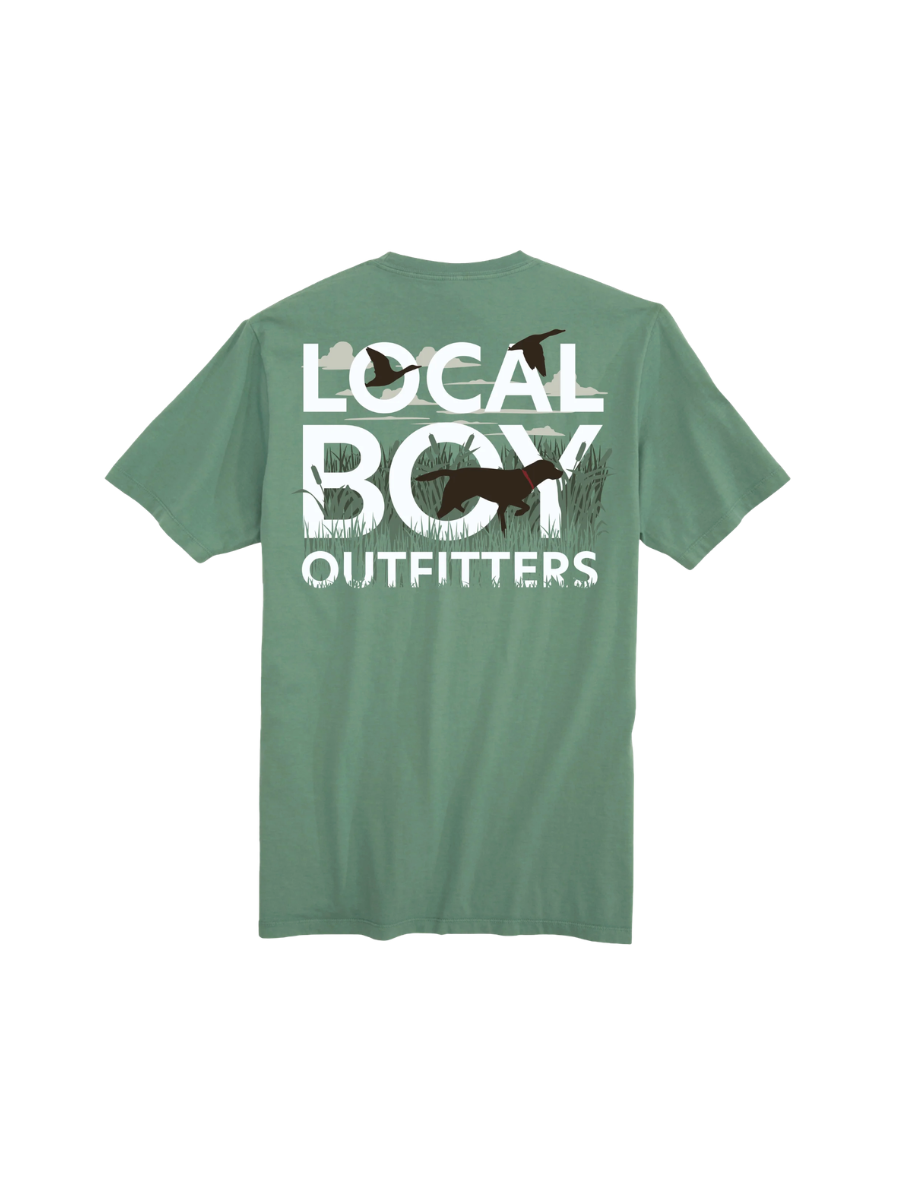 Local Boy | Text And Tail Tee - Light Green
