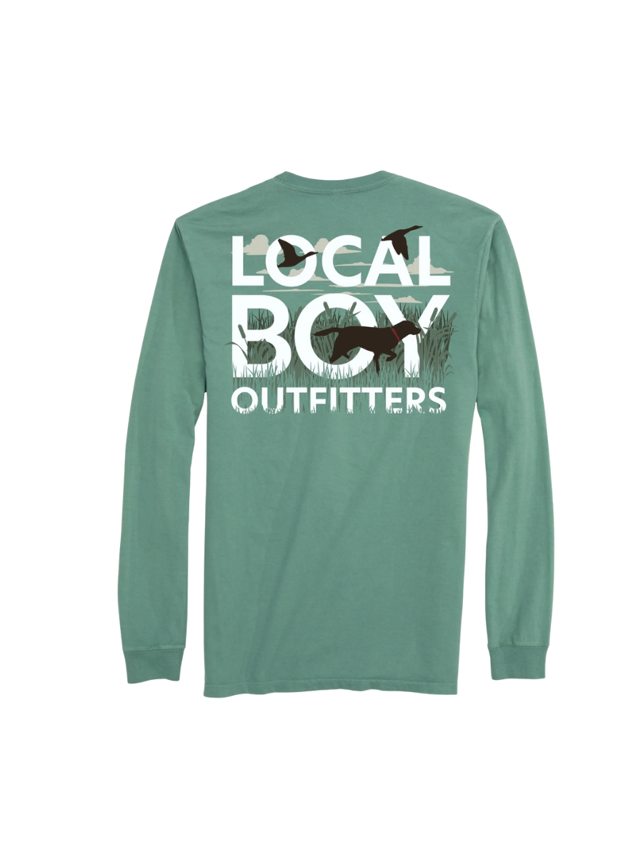 local boy text & tail long sleeve tee youth boys tripp