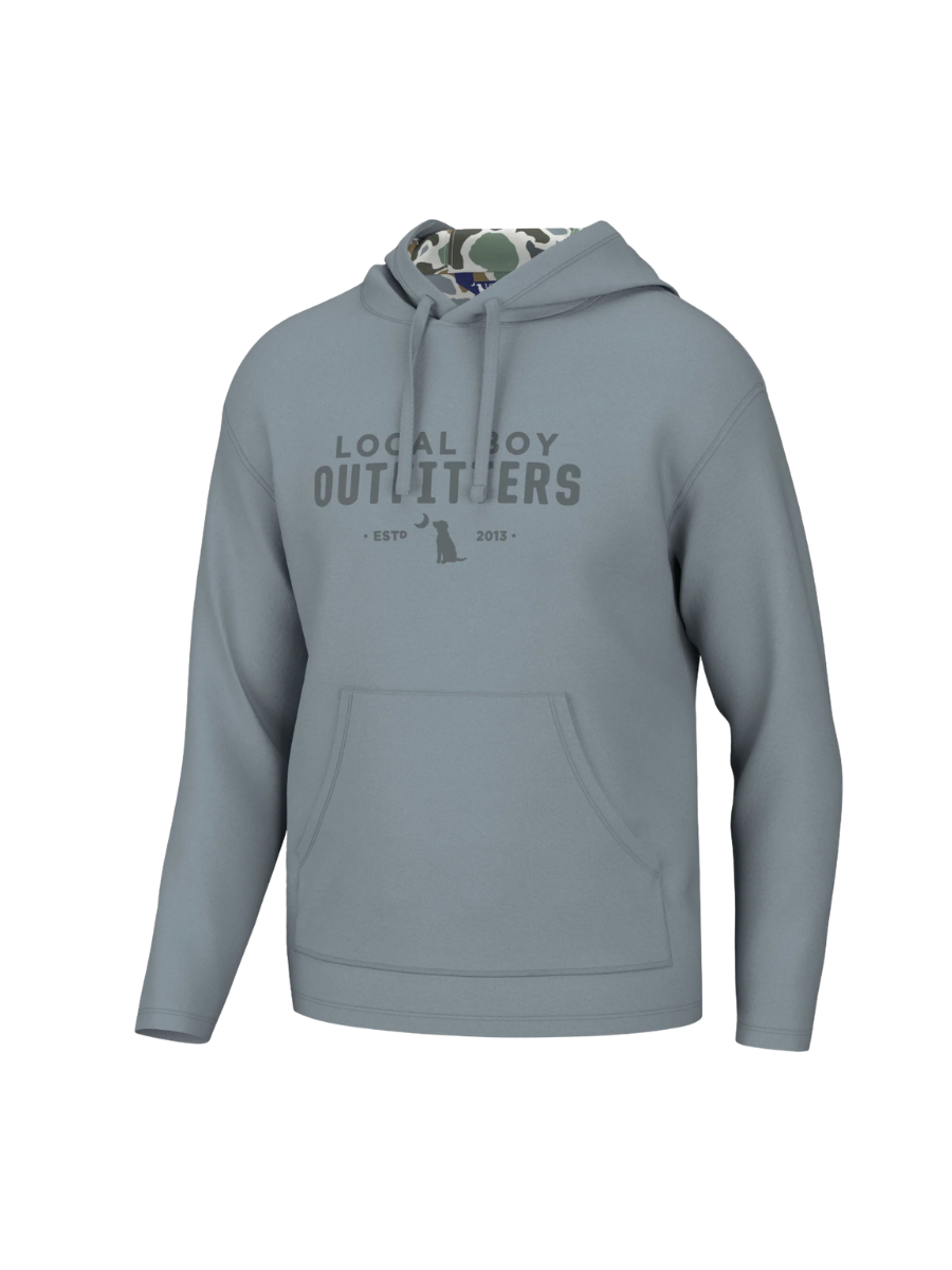 Local Boy | Poly Fleece Hoodie - Light Slate