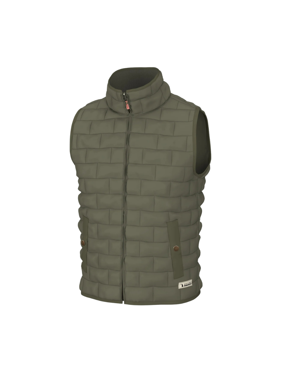 Local Boy | Brick Quilted Vest - Moss