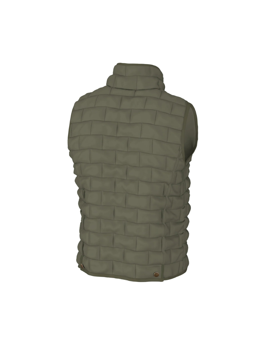 Local Boy | Brick Quilted Vest - Moss