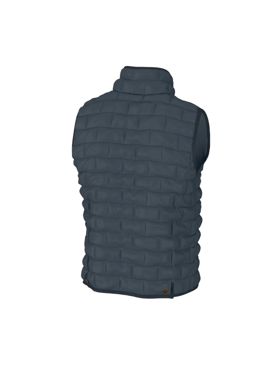 Local Boy | Brick Quilted Vest - Slate