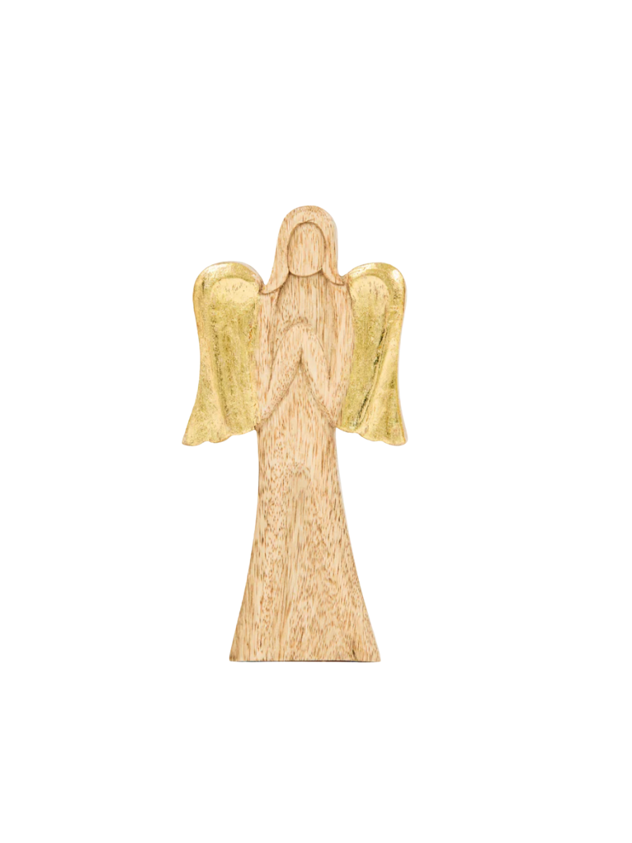 Mary Square | Wood Angel - Small