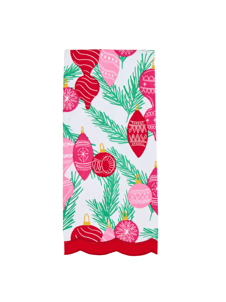 Mary Square | Tea Towel - Trim The Tree