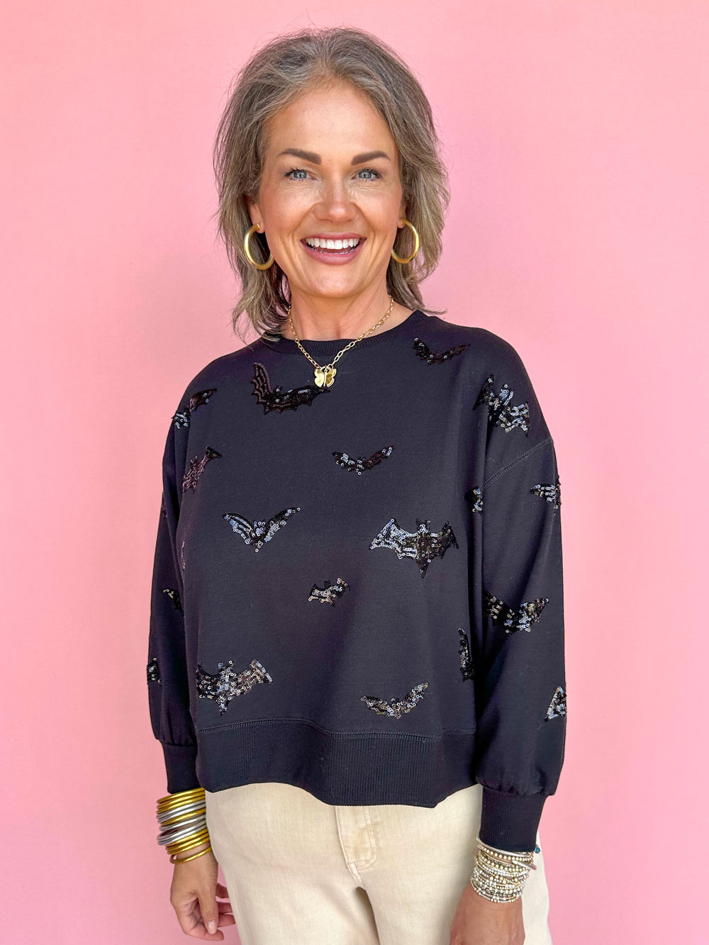 Mary Square | Millie Bats Sweatshirt