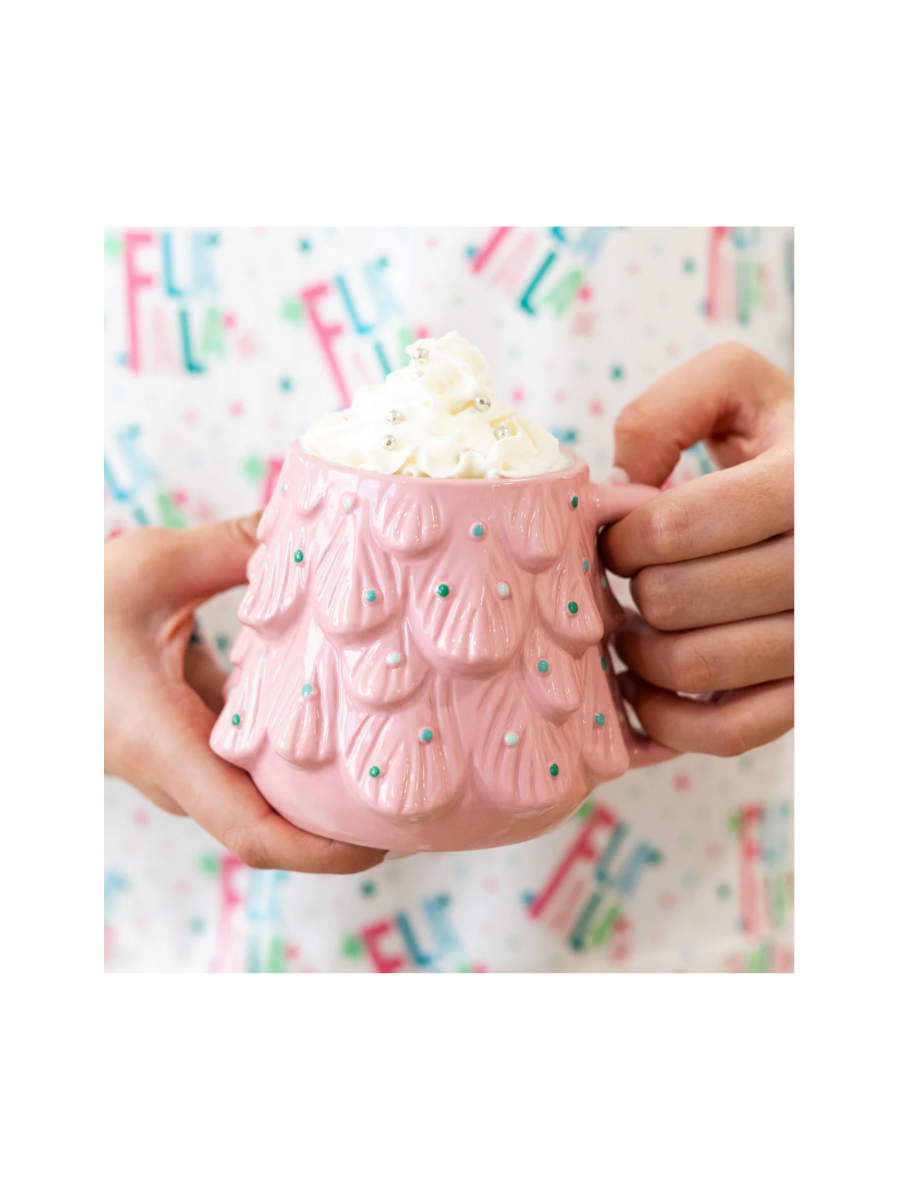 Mary Square | Pink Tree Mug