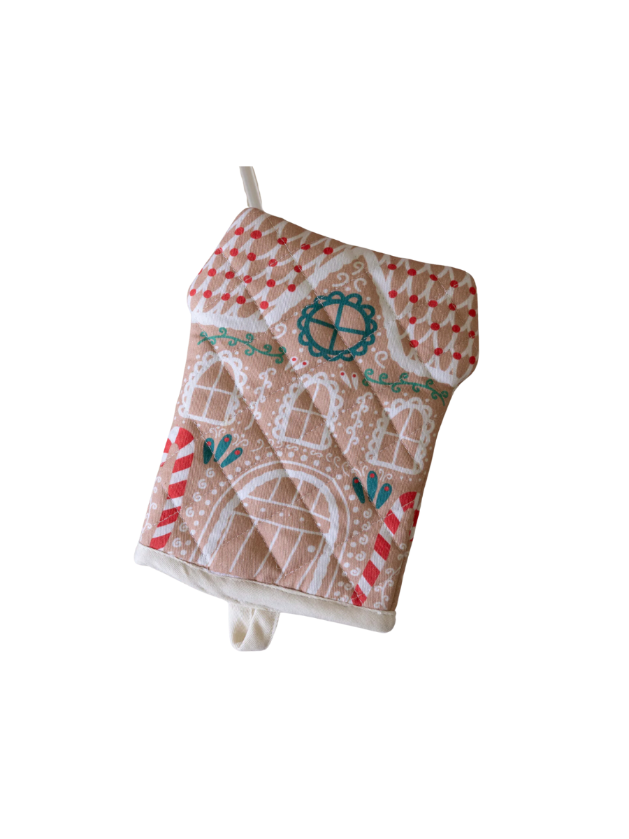 Mary Square | Gingerbread House Oven Mitt