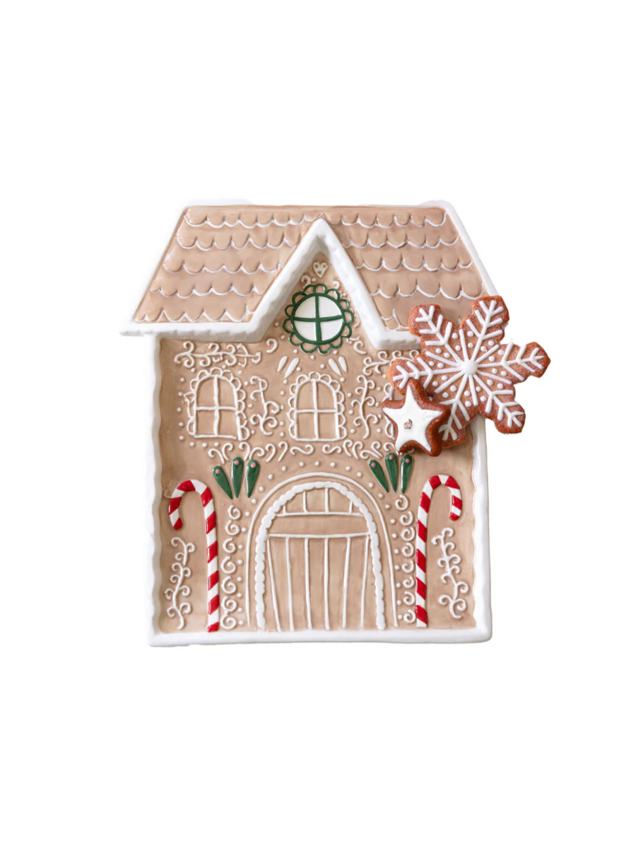 Mary Square | Gingerbread House Platter