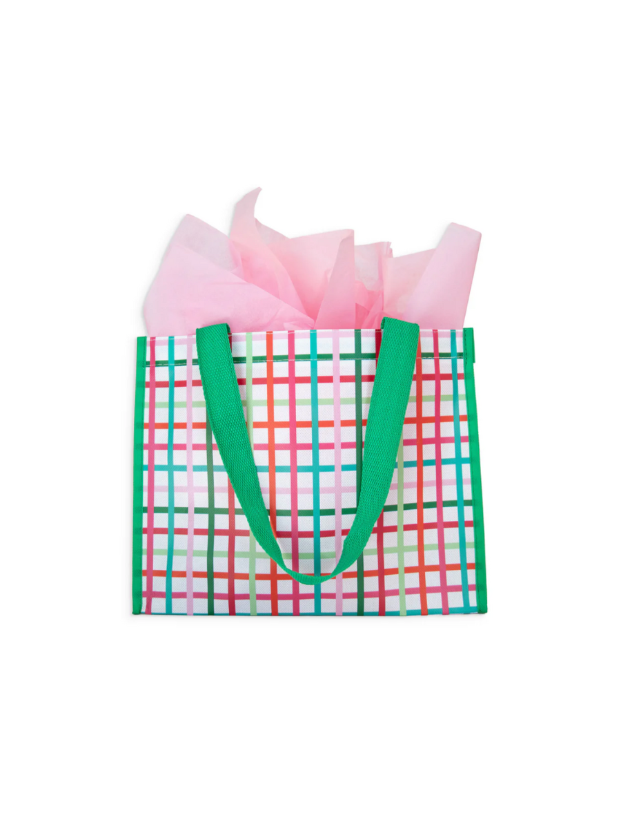 Mary Square | Medium Festive Plaid Bag