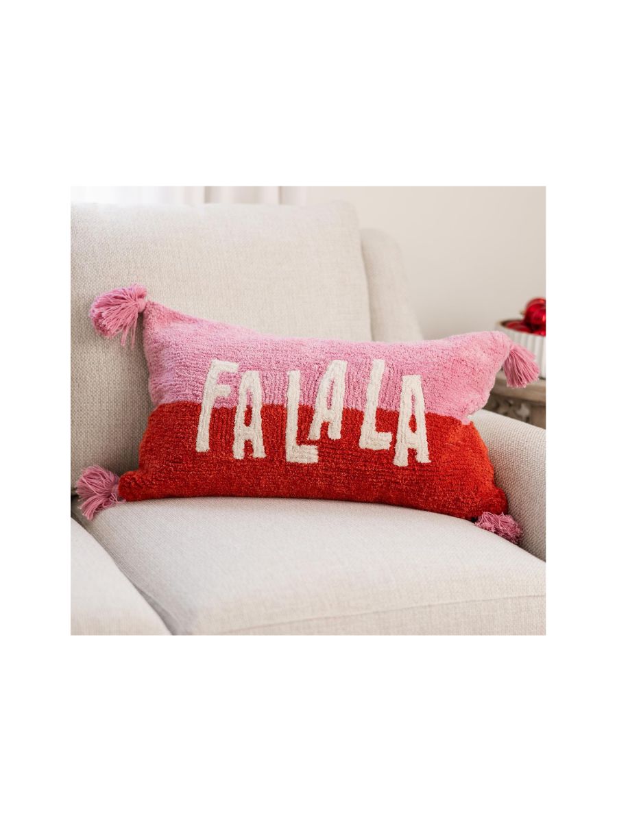 Mary Square | Fa La La Lumbar Pillow