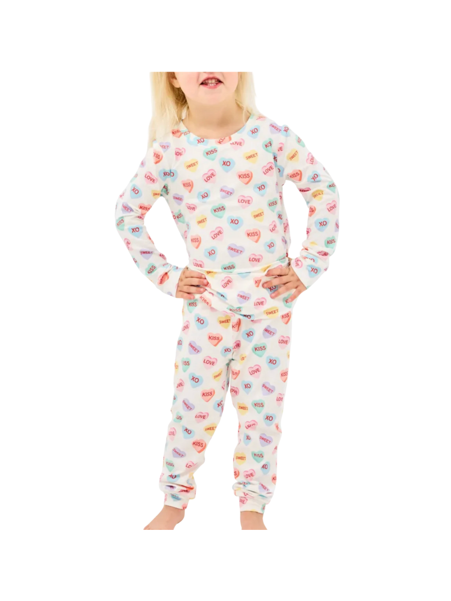 Mary Square | TODDLER Pajama Set - Candy Hearts