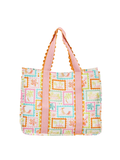 Mary Square Capri Caryall Happy Place island scene ric rac bright colors bag women gift jincy's