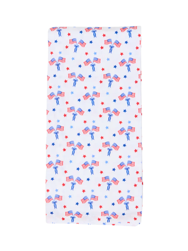 Mary Square Tea Towel American Flag stars home decor jincy's