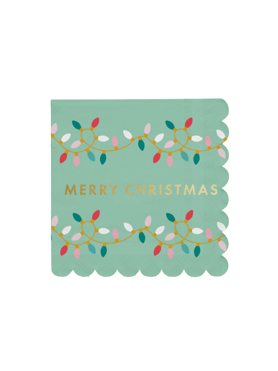 mary square scalloped edge merry christmas cocktail napkins lights entertaining gifts jincy's