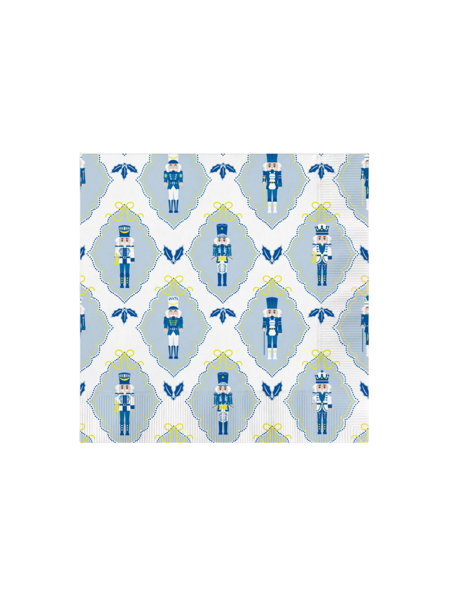 mary square cocktail napkins nutcrackers blue entertaining gift jincy's