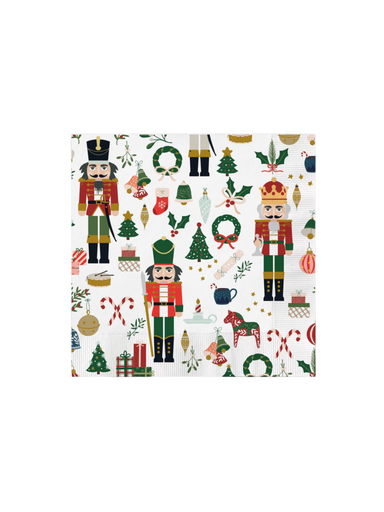 mary square cocktail napkins nutcracker christmas entertaining gift jincy's