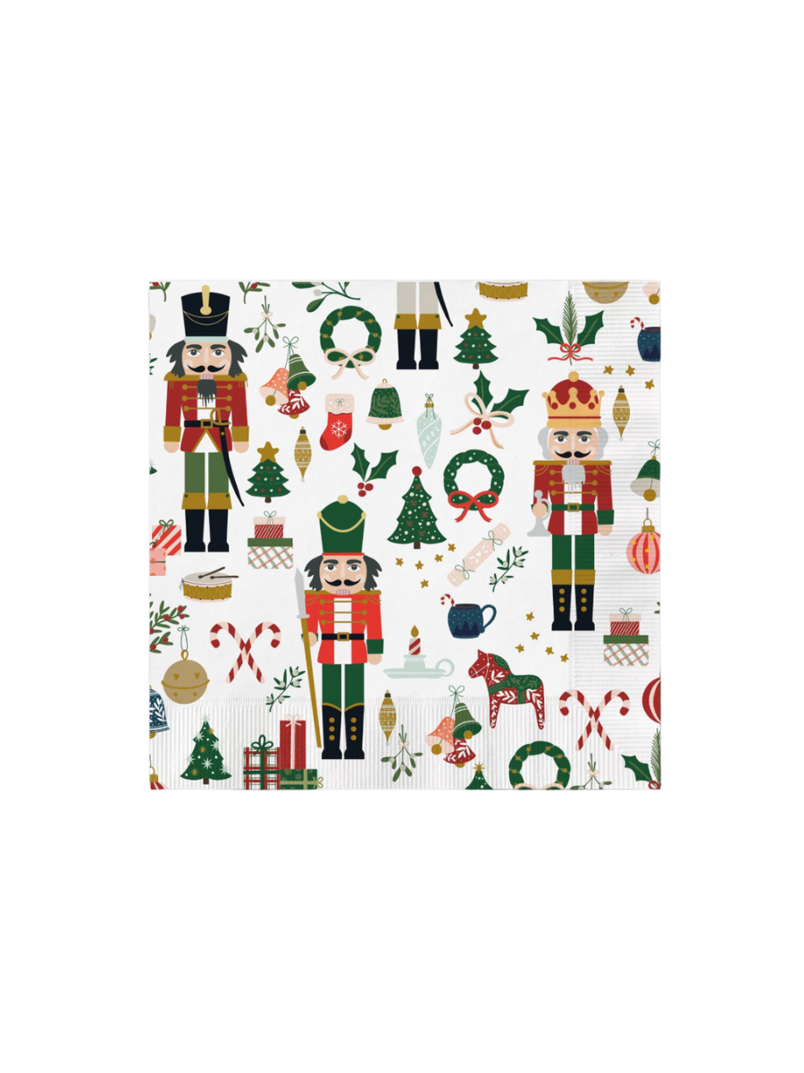 mary square cocktail napkins nutcracker christmas entertaining gift jincy's