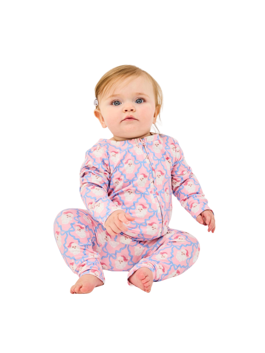 Mary Square | BABY Pajamas - Santa Baby Bows