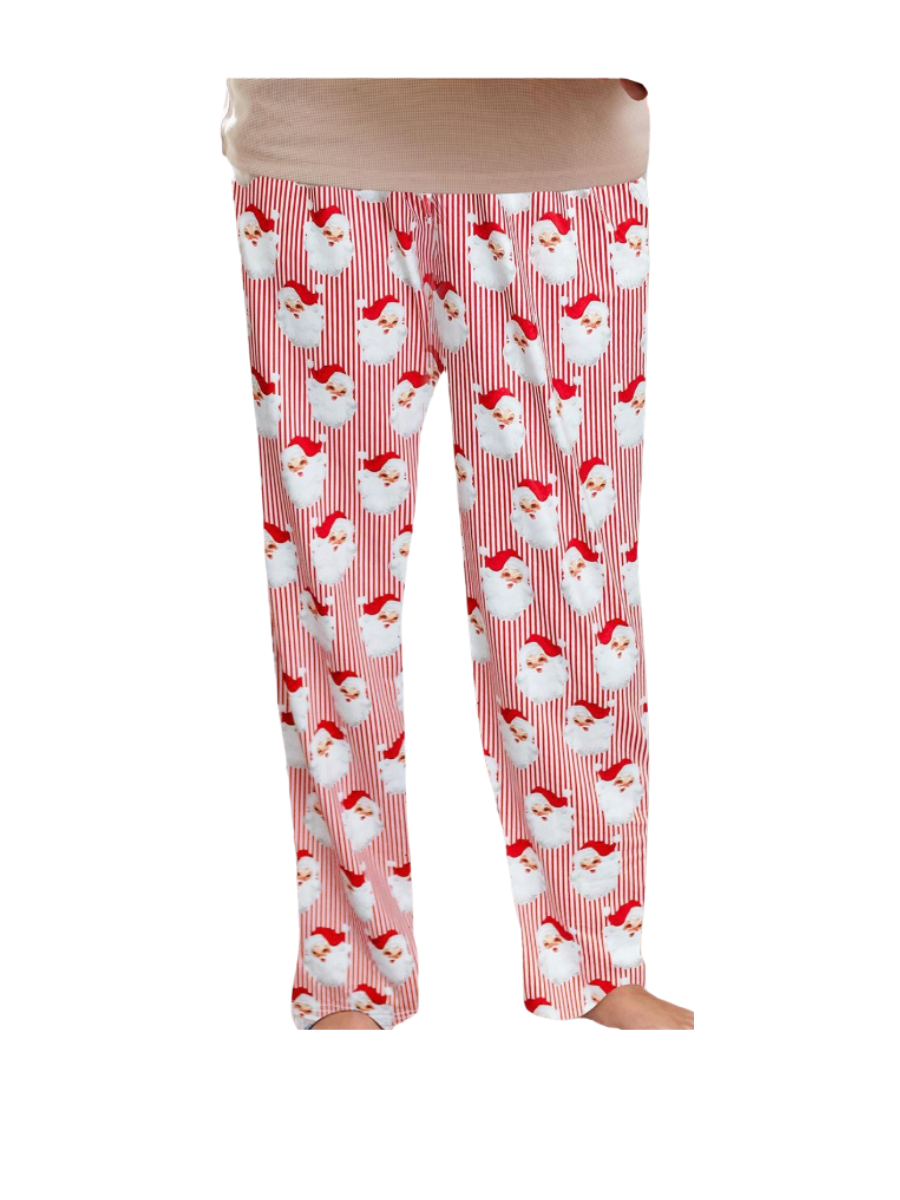 Mary Square | MENS Pajama Pants - Red Santa Baby