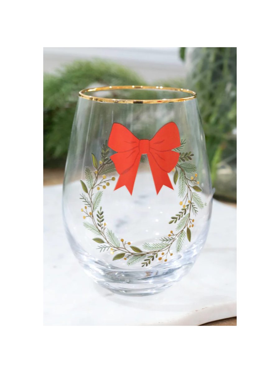 Mary Square | Bows Stemless Wine Glasses