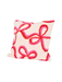 Mary Square Square Pillow Whimsical Bows red & pink bows textured home decor gift jincy's