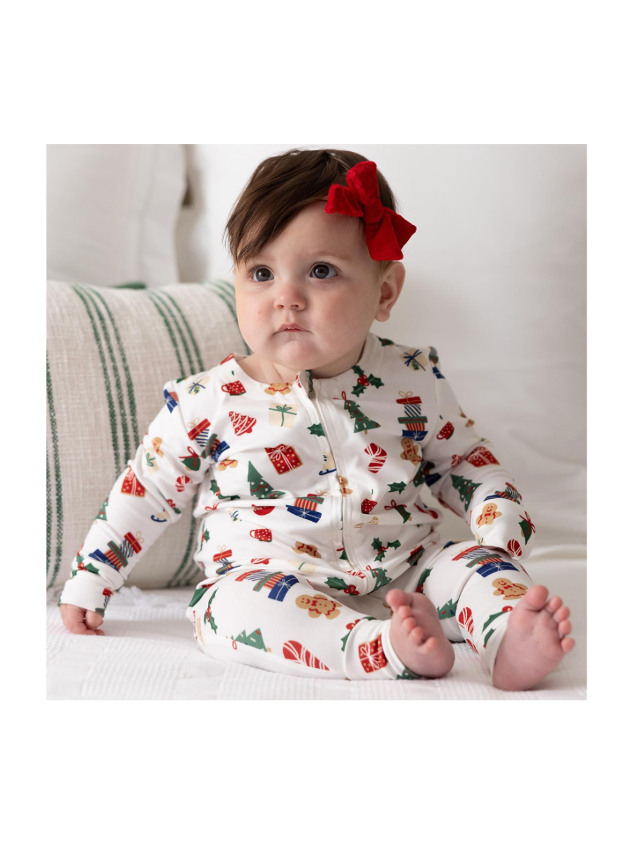 Mary Square | BABY Pajama Onesie - Christmas Morning