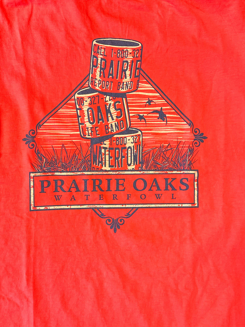 Prairie Oak Waterfowl | Duck Bands Tee - Melon