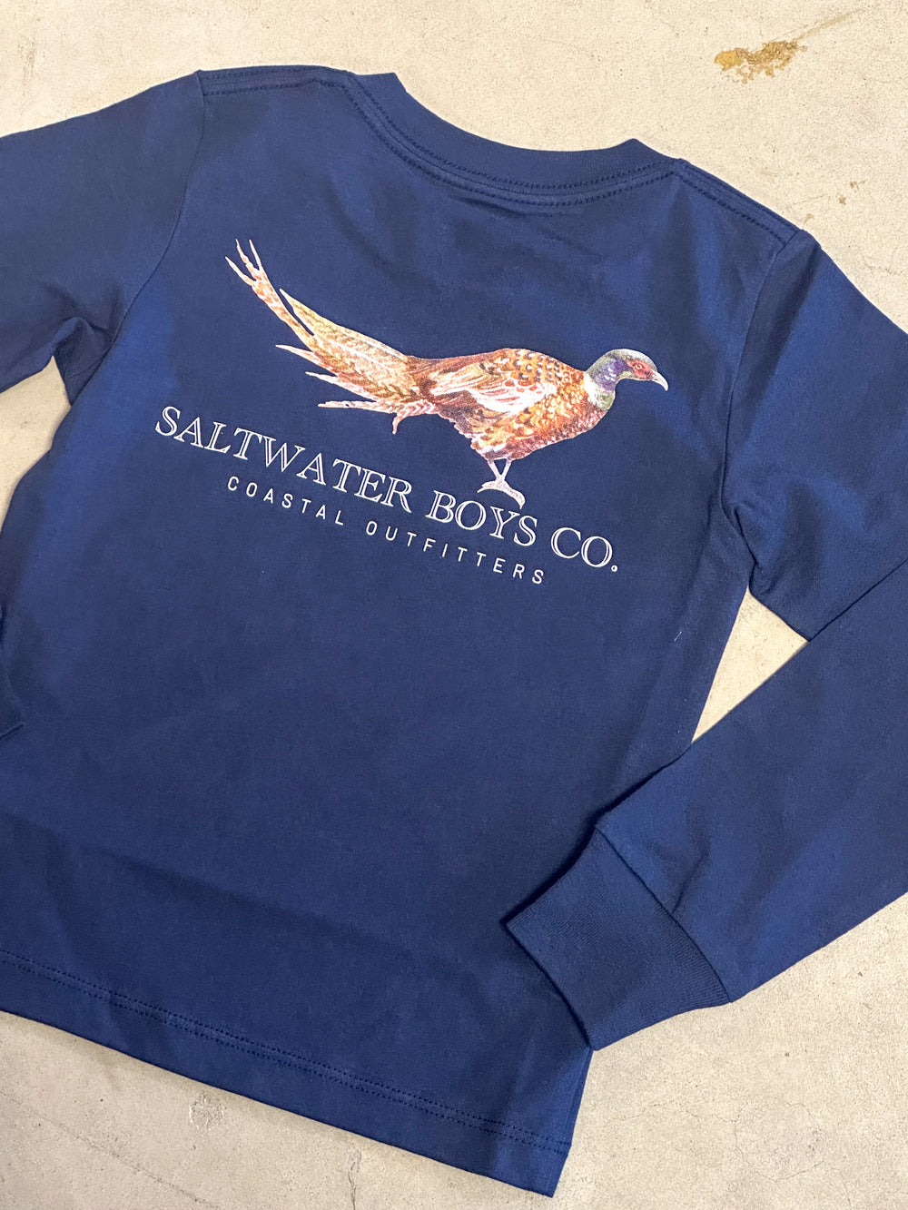 Saltwater Boys | Pheasant Graphic Tee L/S - Navy